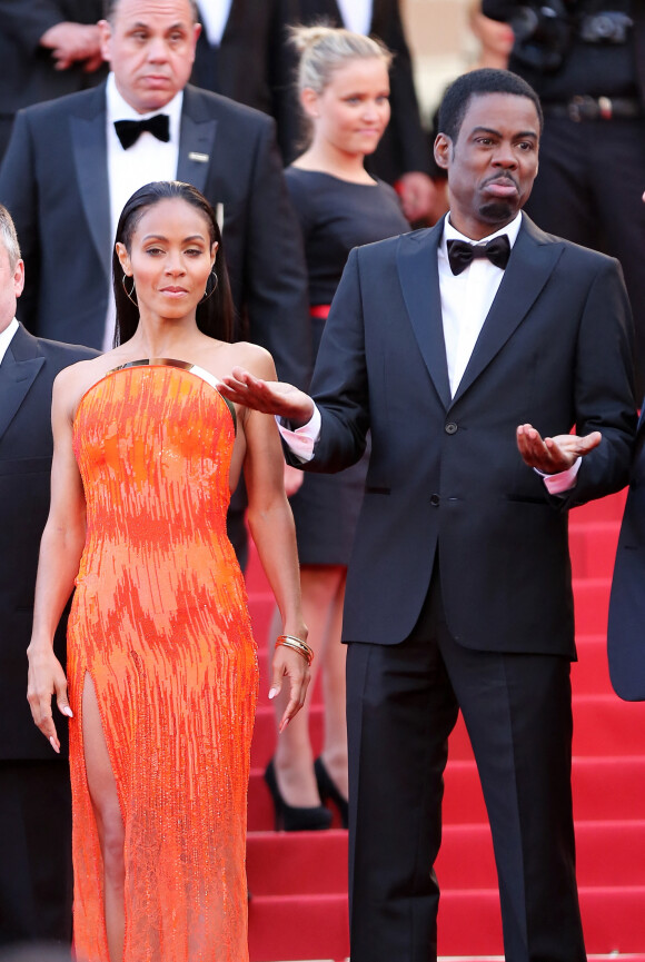 Chris Rock et Jada Pinkett-Smith lors de la présentation du film Madagascar 3 au Festival de Cannes 2012