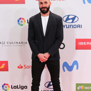 Karim Benzema au photocall de la soirée des "AS Sports Awards 2021" à Madrid, le 14 décembre 2021. © Irina R. Hipolito/AFP7 via Zuma Press/Bestimage