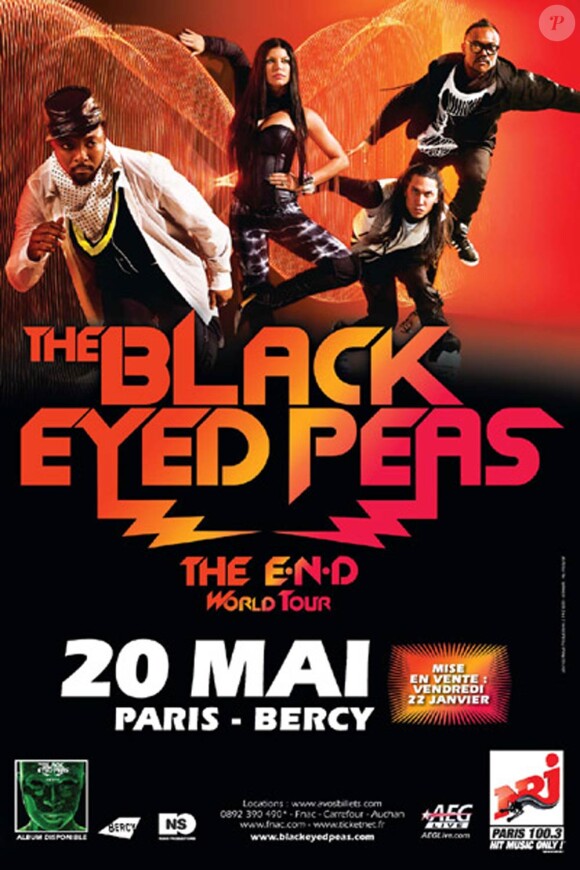 Les Black Eyed Peas seront en concert à Paris-Bercy le 20 mai 2010