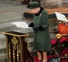 La reine Elisabeth II d'Angleterre - Service d'action de grâce en hommage au prince Philip, duc d'Edimbourg, à l'abbaye de Westminster à Londres, le 29 mars 2022. Le prince Philip, duc d'Edimbourg, est décédé Le 9 avril 2021. Première sortie publique de la souveraine après des ennuis de santé. 