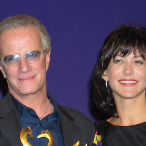 Christophe Lambert et sa compagne Sophie Marceau lors de la cérémonie de clôture du 24ème Festival du Film Romantique de Cabourg, le 12 juin 2010.