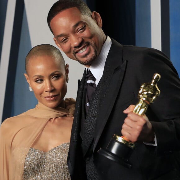Jada Pinkett-Smith, Willow Smith au photocall de la soirée "Vanity Fair" lors de la 94ème édition de la cérémonie des Oscars à Los Angeles, le 27 mars 2022.