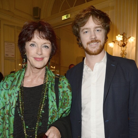 Anny Duperey et son fils Gaël Giraudeau - Générale de la pièce "Open Space" au théâtre de Paris le 11 mai 2015.