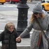 Sarah Jessica Parker et son fiston James à New York, le 19 janvier 2010
