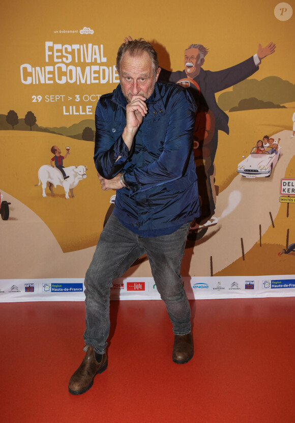 Exclusif - Benoît Poelvoorde lors du festival CineComédies à Lille, le 1er octobre 2021. © Stéphane Vansteenkiste/Bestimage 