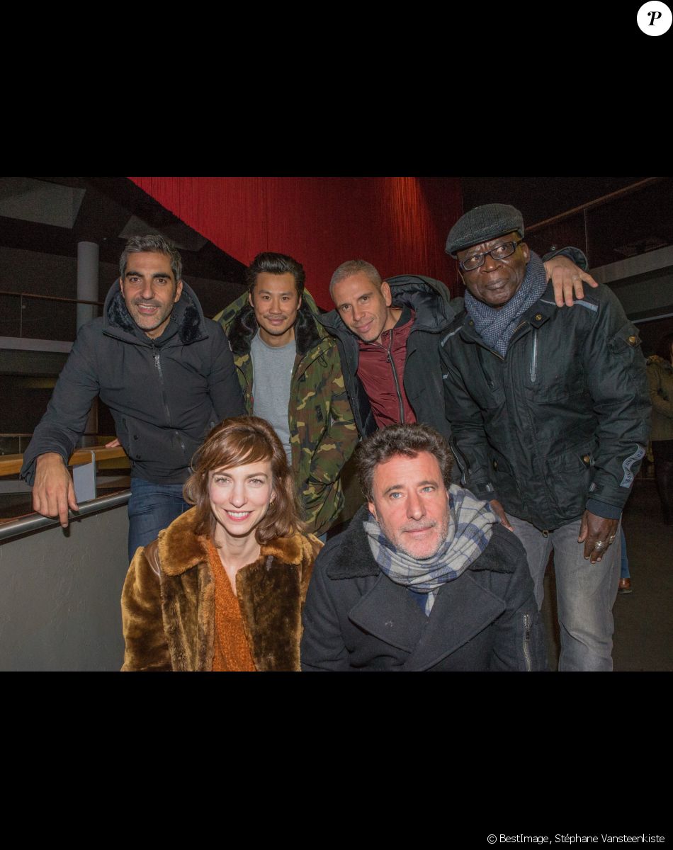Ary Abittan, Pascal Nzonzi, Philippe de Chauveron, Medi Sadoun, Frédéric Chau, Emilie Caen - Avant première du film "Qu'est-ce qu'on a encore fait au Bon Dieu" à Lomme © Stéphane Vansteenkiste/Bestimage