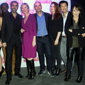 Emilie Caen, Frédérique Bel, Elodie Fontan, Noom Diawara, Ary Abittan, Michèle Laroque, Medi Sadoun, Julia Piaton, Frédéric Chau, Chantal Lauby - Soirée du film "Qu'est ce qu'on a fait au Bon Dieu?" au Showcase à Paris, le 8 décembre 2014.