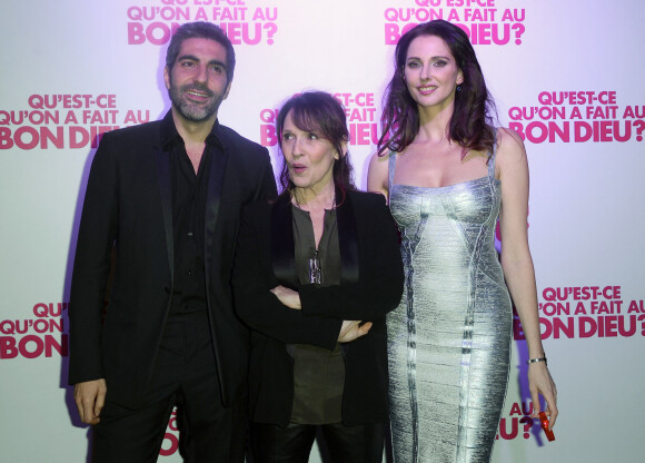 Ary Abittan, Chantal Lauby et Frédérique Bel - Soirée du film "Qu'est ce qu'on a fait au Bon Dieu?" au Showcase à Paris, le 8 décembre 2014.