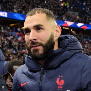 Karim Benzema (19 France) lors du match de football de qualification pour la Coupe du monde entre la France et le Kazakhstan au stade Parc des Princes à Paris, France. © Federico Pestellini/Panoramic/Bestimage