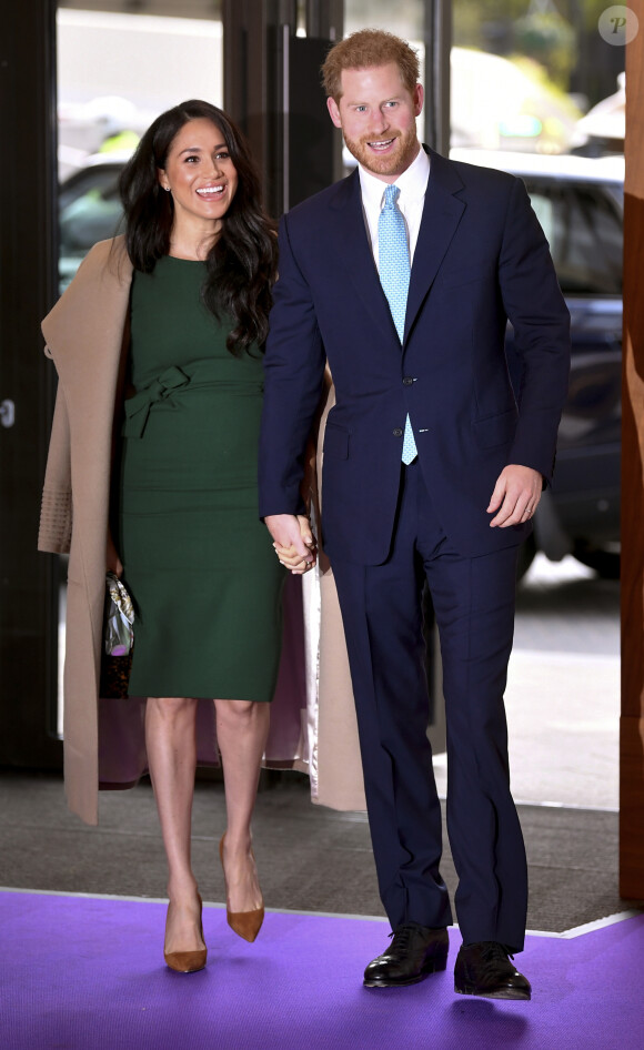 Le prince Harry, duc de Sussex, et Meghan Markle, duchesse de Sussex, arrivent à la cérémonie des WellChild Awards à Londres le 15 octobre 2019.