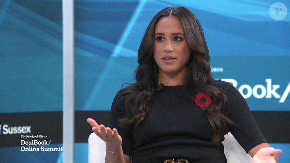 Meghan Markle sur le plateau de l'émission "Minding the Gap" à Los Angeles.