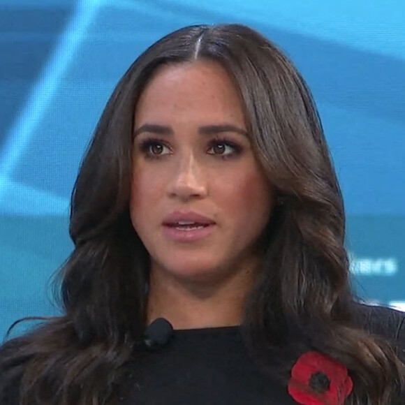 Meghan Markle sur le plateau de l'émission "Minding the Gap" à Los Angeles.