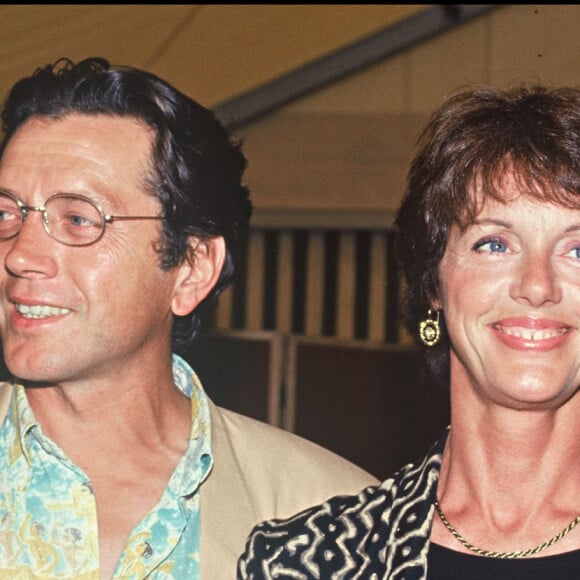 Archives - Bernard Giraudeau avec Anny Duperey à la Fête du cinéma.