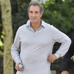 Exclusif - Jean-Jacques Bourdin - Tournoi de pétanque des Toques Blanches Internationales au Jardin du Luxembourg à Paris le 10 septembre 2018.