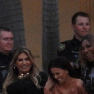 Eva Longoria, Serena Williams - Arrivée des invités au dîner des Beckham la veille du mariage de Brooklyn et Nicola.Peltz à Palm Beach le 8 avril 2022. 