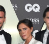 David Beckham, Victoria Beckham, Brooklyn Beckham - Photocall de la soirée "GQ Men of the Year" Awards à Londres le 3 septembre 2019. 