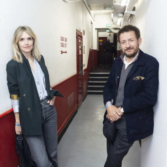 Exclusif - Dany Boon avec sa compagne Laurence Arné - Backstage du concert du chanteur et pianiste américano-canadien Rufus Wainwrigh au Grand Rex à Paris en pleine tournée européenne pour son nouvel album "Unfollow the Rules". © Jack Tribeca / Bestimage 
