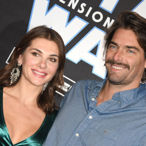 Camille Lacourt et sa compagne Alice Detollenaere (Miss Bourgogne 2010) - Avant-première du film "Star Wars : L'ascension de Skywalker" au cinéma Le Grand Rex à Paris, le 17 décembre 2019. © Coadic Guirec/Bestimage