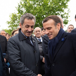 Le président Emmanuel Macron lors de la commémoration du 74ème anniversaire de la victoire du 8 mai 1945 à l'Arc de Triomphe à Paris le 8 mai 2019