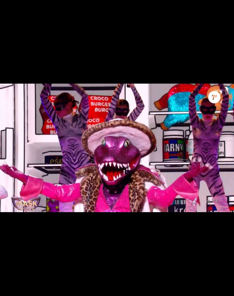 Le Crocodile lors de l'émission "Mask Singer 2022" du 15 avril, sur TF1