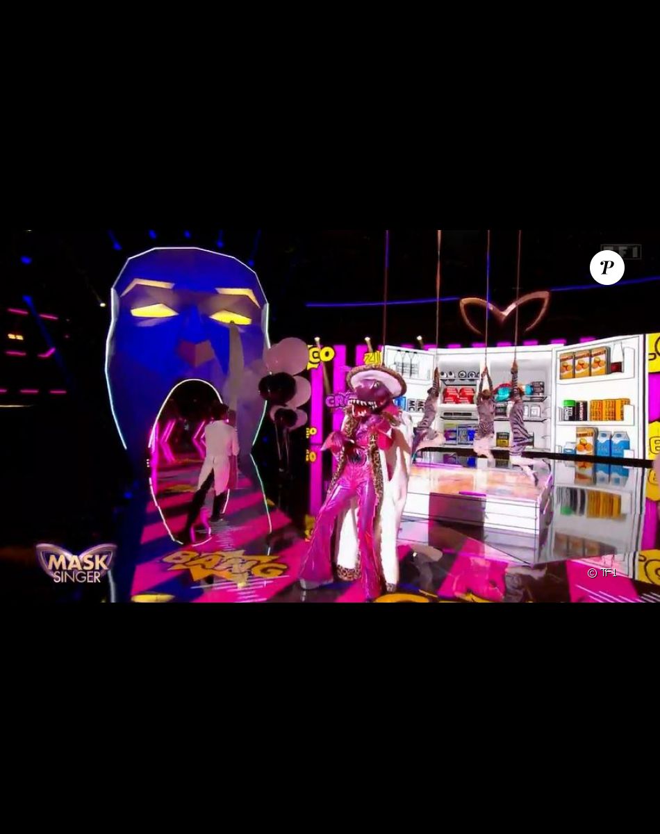 Le Crocodile lors de l'émission "Mask Singer 2022" du 15 avril, sur TF1