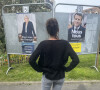 Illustration du second tour des élections présidentielles 2022 : Duel Emmanuel Macron - Marine Le Pen - Deuil-la-Barre le 18 Avril 2022