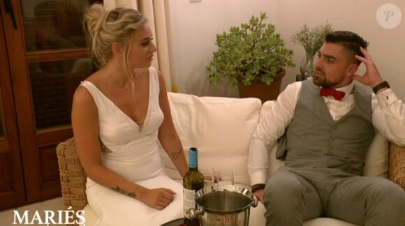 Alicia et Bruno dans "Mariés au premier regard 2022", le 18 avril, sur M6