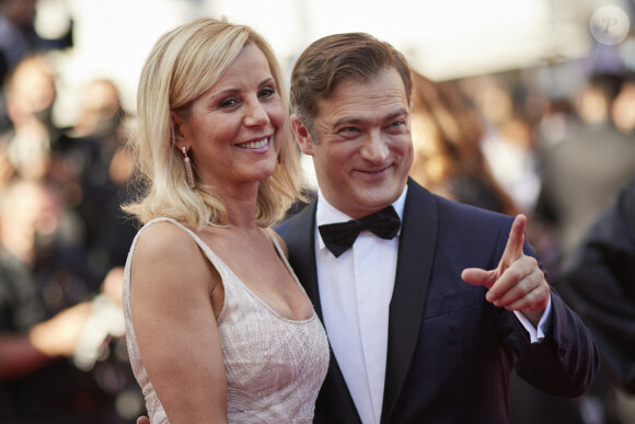 Laurence Ferrari et son mari Renaud Capuçon - Montée des marches du film " Benedetta " lors du 74ème Festival International du Film de Cannes. Le 9 juillet 2021 © Borde-Jacovides-Moreau / Bestimage 