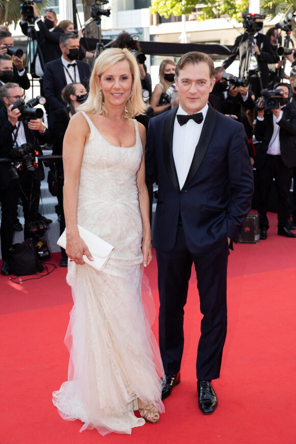 Laurence Ferrari et son mari Renaud Capuçon - Montée des marches du film " Benedetta " lors du 74ème Festival International du Film de Cannes. Le 9 juillet 2021 © Borde-Jacovides-Moreau / Bestimage 