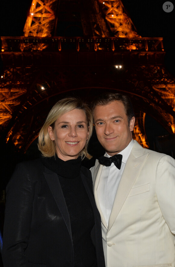 Exclusif - Laurence Ferrari et son mari Renaud Capuçon - Grand concert de l'Orchestre National de France au Champs de Mars présenté par S. Bern sur France 2 pour célébrer la Fête Nationale à Paris le 14 juillet 2017 © Giancarlo Gorassini / Pierre Perusseau / Veeren / Bestimage 