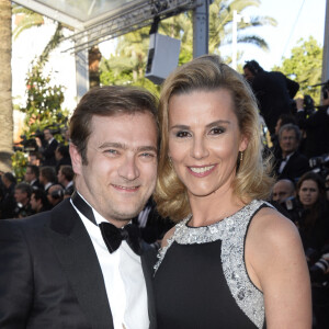 Laurence Ferrari (robe Paule Ka) et son mari Renaud Capuçon - Montee des marches du film "Le Passe" lors du 66 eme Festival du film de Cannes - Cannes 17/05/2013 