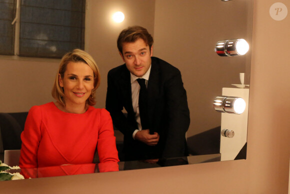 Exclusif - Prix Special - Laurence Ferrari et Renaud Capucon - Laurence Ferrari et son mari Renaud Capucon se sont retrouves sur la scene de la salle Pleyel pour un Concert En Famille, a Paris, le 15 decembre 2012.