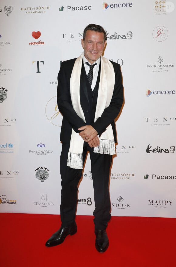 Benjamin Castaldi - Photocall de la 10ème édition du "Global Gift Gala 2021" à l'hôtel Four Seasons Hotel George V à Paris le 30 octobre 2021.  © Marc Ausset Lacroix/Bestimage 