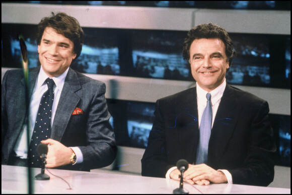 Bernard Tapie et Alain Afflelou en 1990 au JT de TF1.