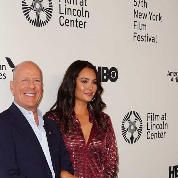 Bruce Willis et sa femme Emma Heming Willis - Les célébrités lors de la première du film 'Brooklyn Affairs' à l'occasion de la 57ème édition du Festival du Film de New York, le 11 octobre 2019. 