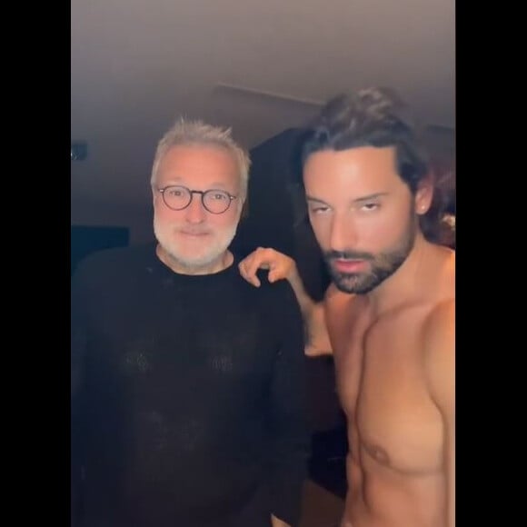 Hugo Manos et Laurent Ruquier dans une vidéo TikTok.