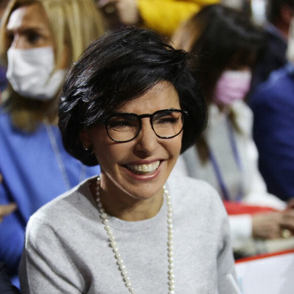 Rachida Dati - Meeting de Valérie Pécresse, candidate LR à l'élection présidentielle 2022, au Zenith de Paris le 13 février 2022