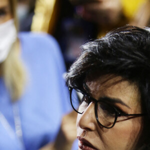 Rachida Dati - Meeting de Valérie Pécresse, candidate LR à l'élection présidentielle 2022, au Zenith de Paris le 13 février 2022