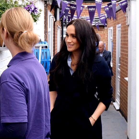 Meghan Markle lors de sa visite du centre Mayhew à Londres, le 8 janvier 2020.