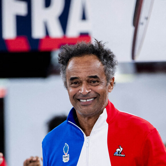Yannick Noah - Defile de la collection Olympique de l equipementier Le Coq Sportif lors du défilé de la collection Olympique de l'équipementier "Le Coq Sportif" à Romilly-sur-Seine, France. © Jean-Baptiste Autissier/Panoramic/Bestimage