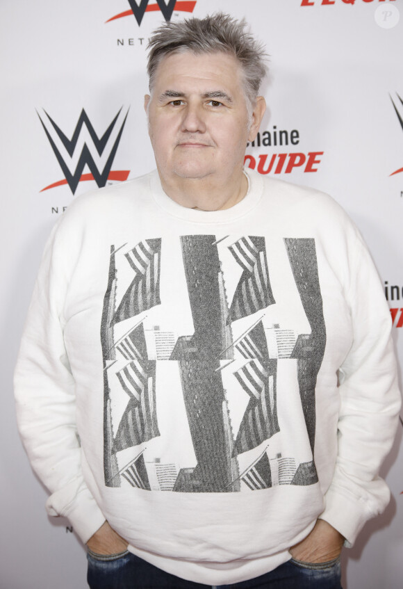 Pierre Ménès - Soirée WWE Live Event à l'Accor Hotels Arena à Paris. © Marc Ausset-Lacroix/Bestimage