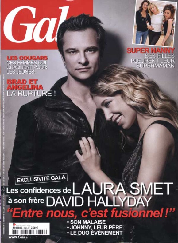David Hallyday et Laura Smet en couverture de Gala, photographiés par Guillaume Gelley.