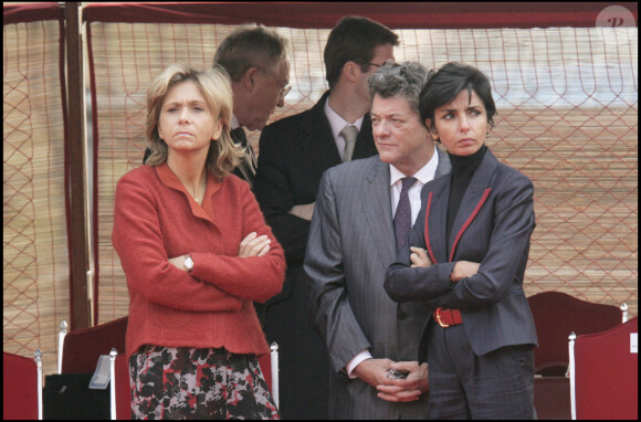 Valérie Pécresse et Rachida Dati lors d'une visite de Nicolas Sarkozy en Inde