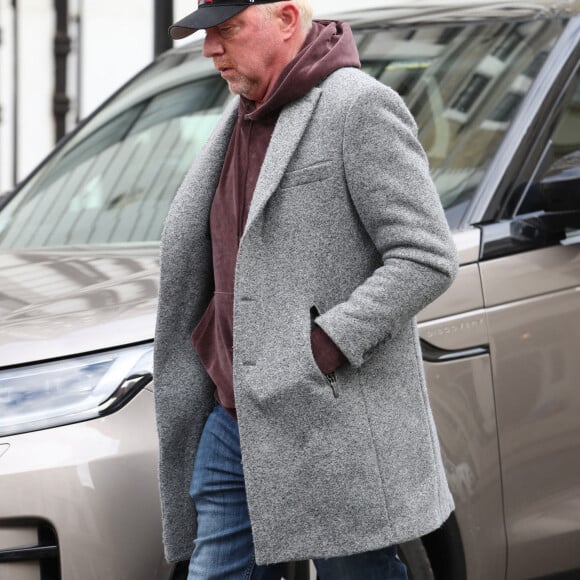 Boris Becker se promène dans Londres avant la dernière audience de son procès pour fraude fiscale. Boris Becker encourt jusqu'à 7 ans de prison ferme. Londres, le 29 avril 2022. 