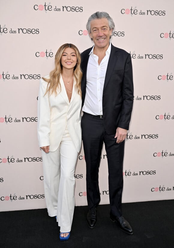 Emma Bertrand et Gérard Bertrand - Soirée de lancement de la campagne "Cote des Roses" au studio Milk à Hollywood. Los Angeles, le 29 avril 2022.