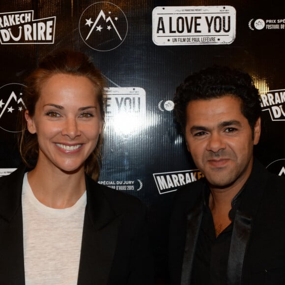 Jamel Debbouze et sa femme Mélissa Theuriau lors de la soirée d'ouverture du 5e Festival Marrakech du Rire, à Marrakech, le 10 juin 2015.