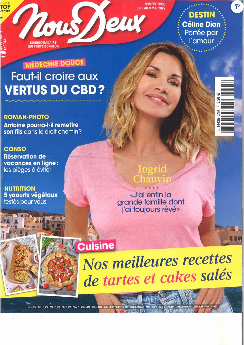 Ingrid Chauvin fait la couverture du nouveau numéro de &quot;Nous Deux&quot; paru le 3 mai 2022