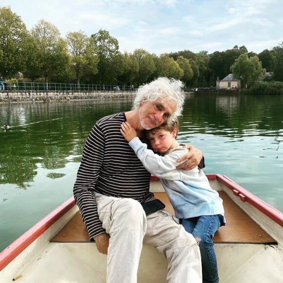 Louis Bertignac et son fils Jack sur Instagram. Le 25 septembre 2021.