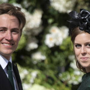 La princesse Beatrice d'York et son compagnon Edoardo Mapelli Mozzi - Les invités arrivent au mariage de E. Goulding et C.Jopling en la cathédrale d'York, le 31 août 2019 