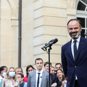 Passation de pouvoir à Matignon entre Edouard Philippe et Jean Castex, nouveau Premier ministre. Paris, le 3 juillet 2020